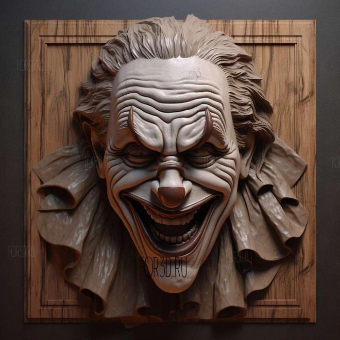 joker 3d model 1 stl model for CNC